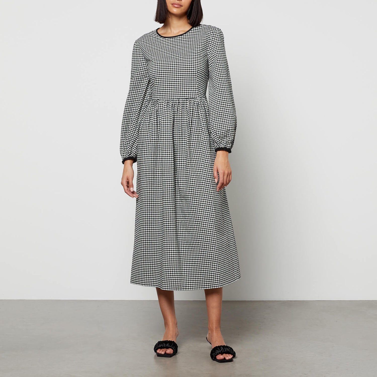 Naya Rea Rosa Checked Cotton Dress