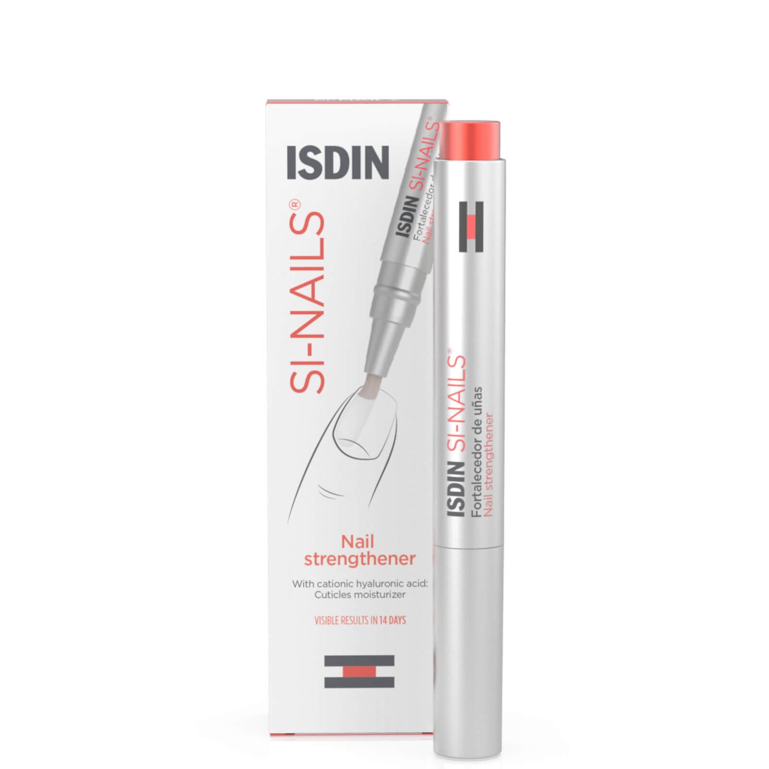 ISDIN SI-NAILS. Nail Strengthener Cuticle Solution Care with Cationic Hyaluronic Acid (0.08oz)