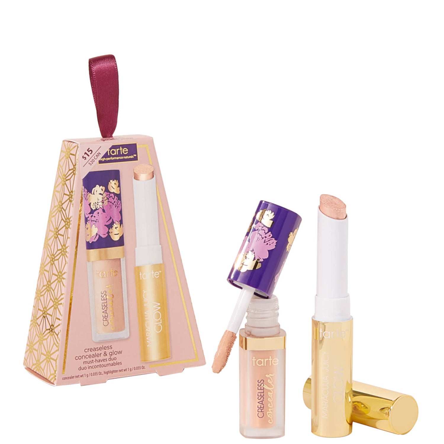 Tarte Creaseless Concealer and Glow Must-Haves Duo - Light (Worth $26.00)