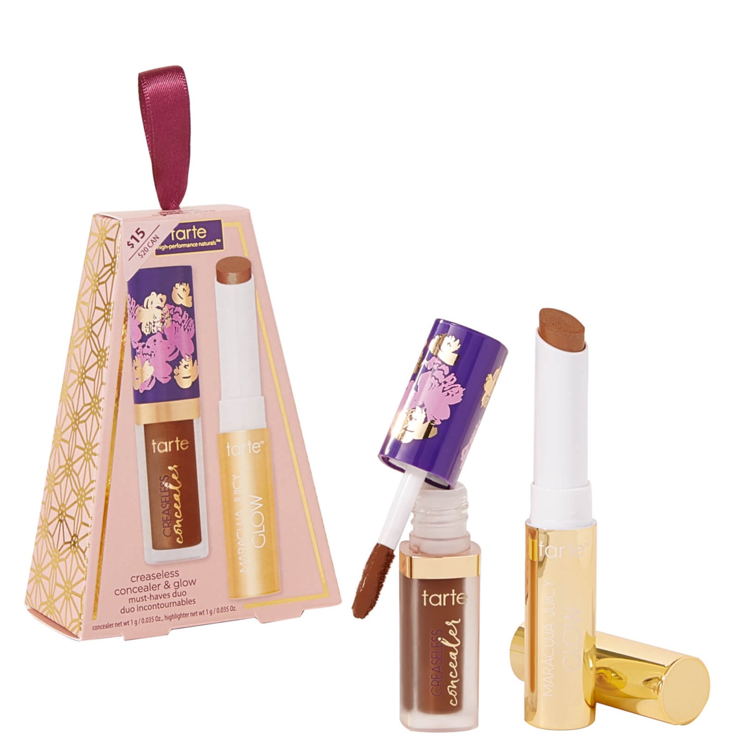 Tarte Creaseless Concealer and Glow Must-Haves Duo - Deep (Worth $26.00)