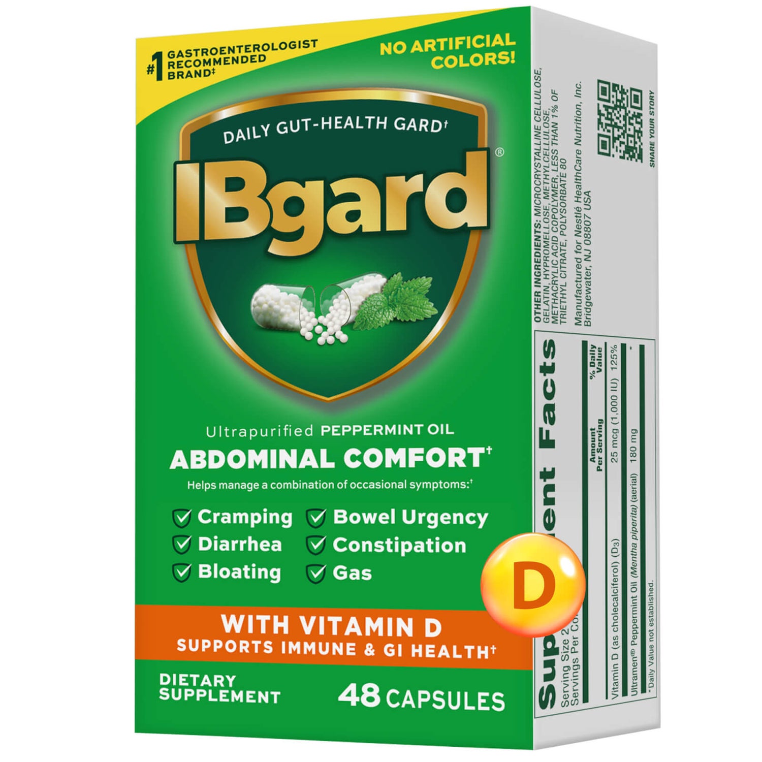 IBgard + Vitamin D 48ct