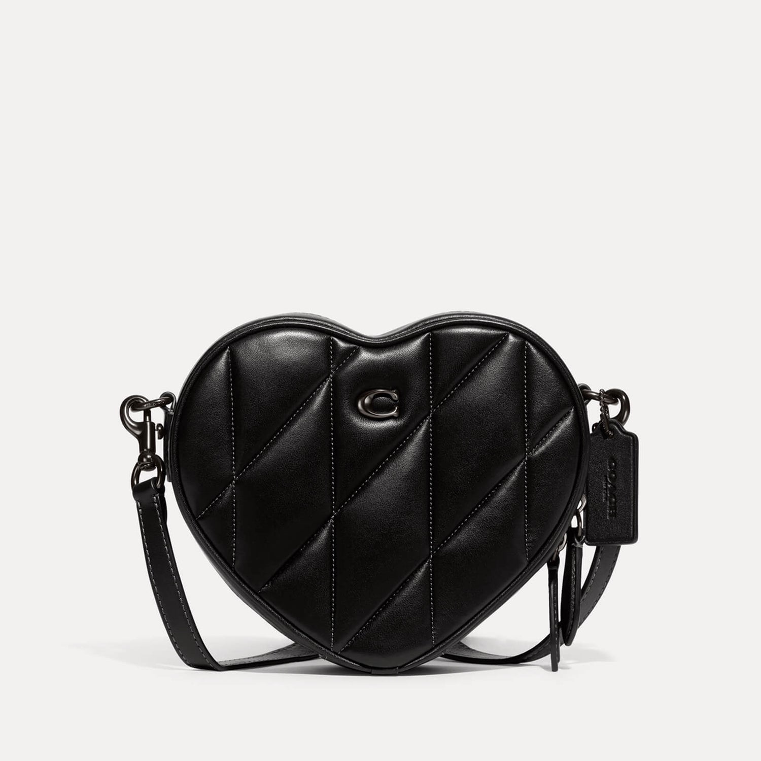 Coach Quilted Leather Heart Cross Body Bag