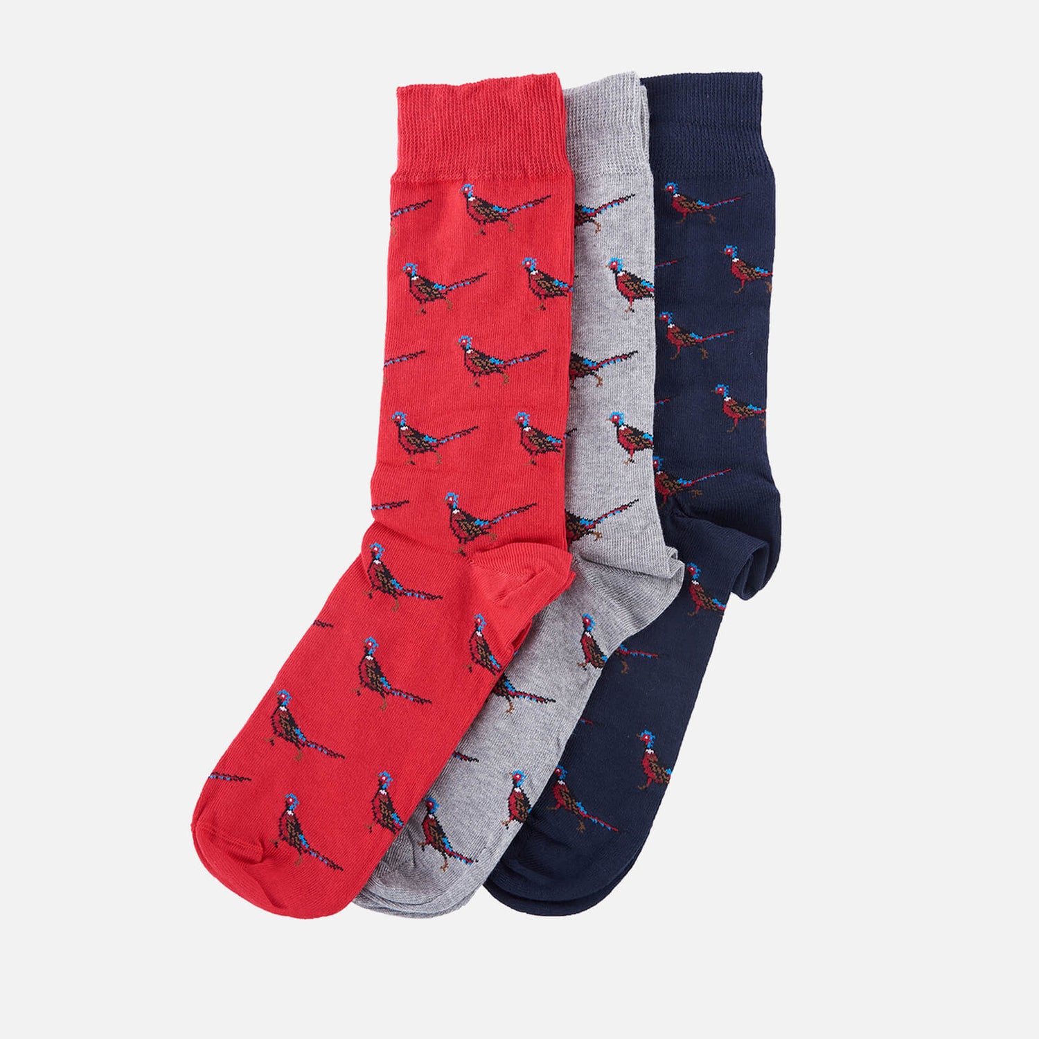 Barbour Pheasant Stretch-Cotton 3-Pack Socks