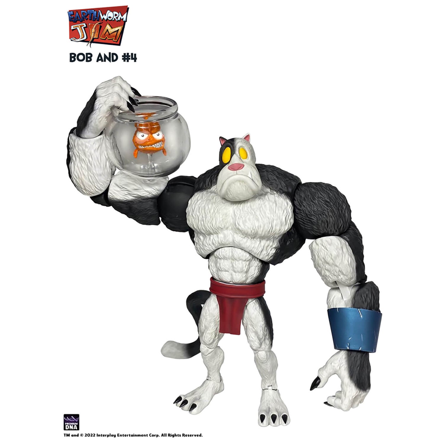 Premium DNA Earthworm Jim Bob the Killer Goldfish and #4 Action Figure