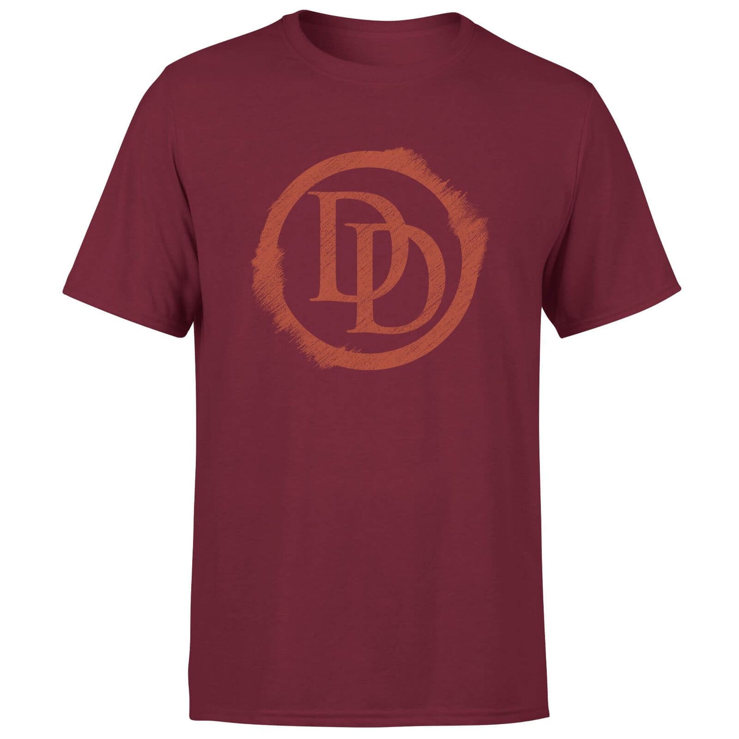 Marvel Daredevil Icon Circle Unisex T-Shirt - Burgundy