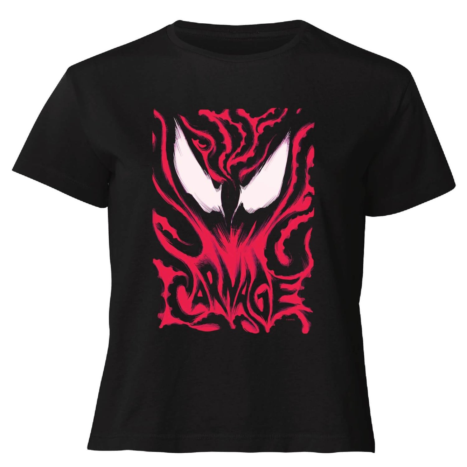 Venom Carnage Women's Cropped T-Shirt - Black