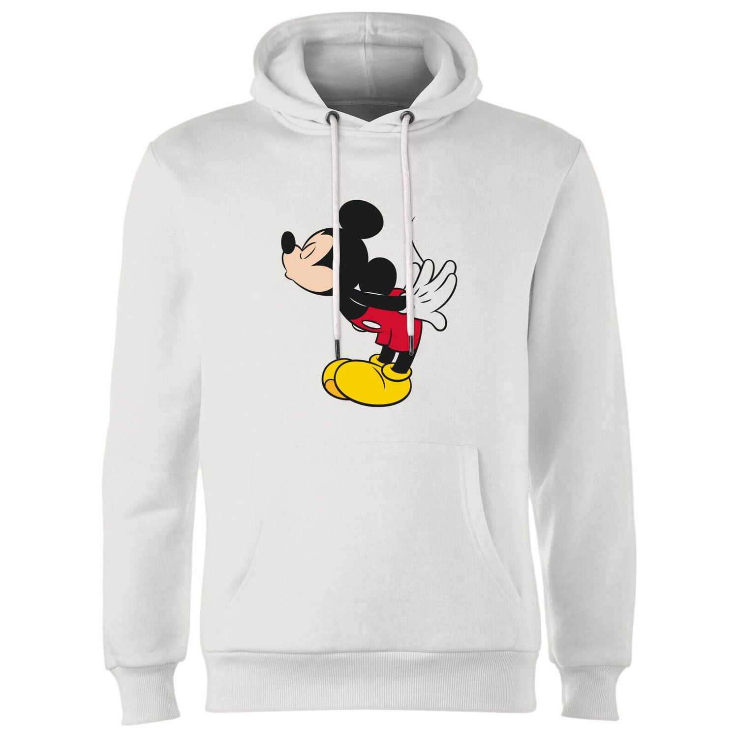 Disney Mickey Mouse Mickey Split Kiss Hoodie - White