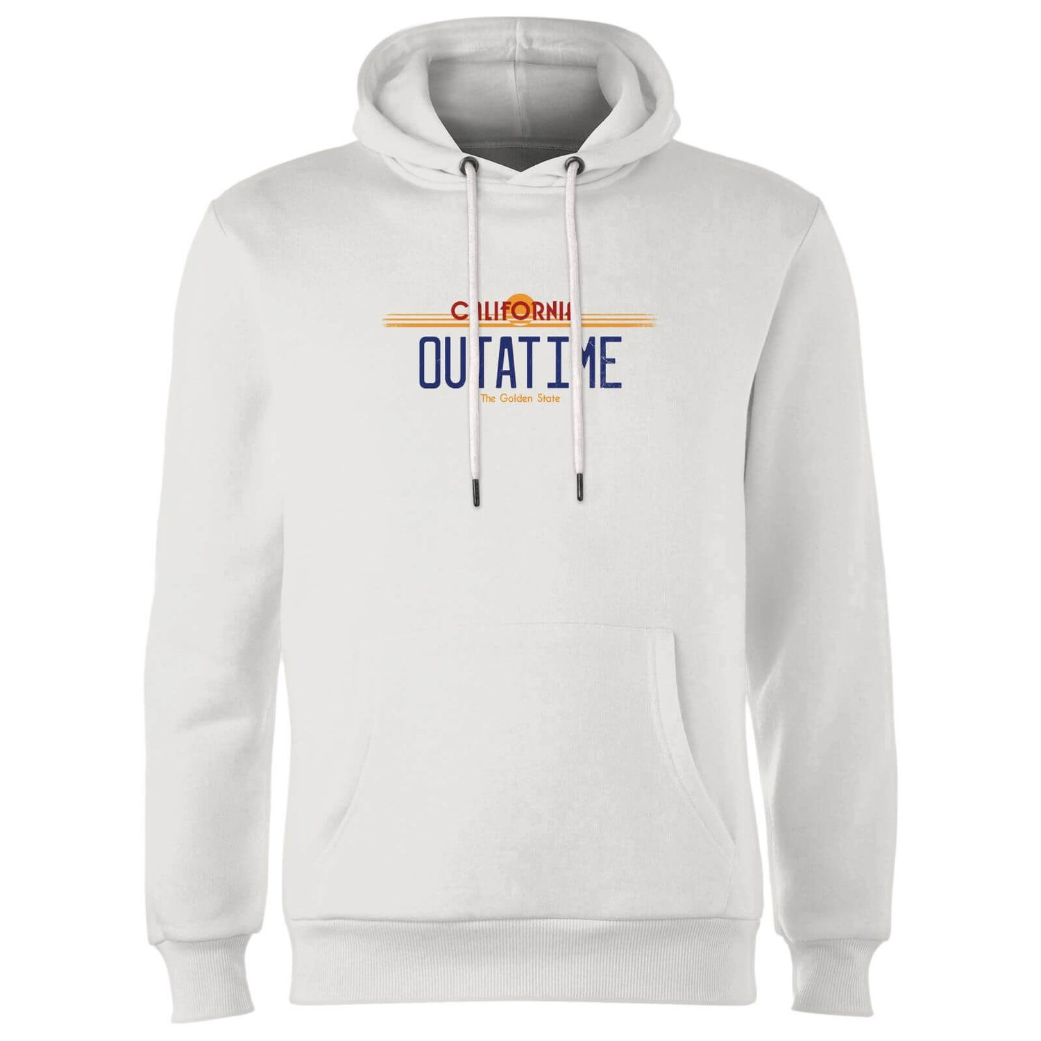 Back To The Future Outatime Plate Hoodie - White
