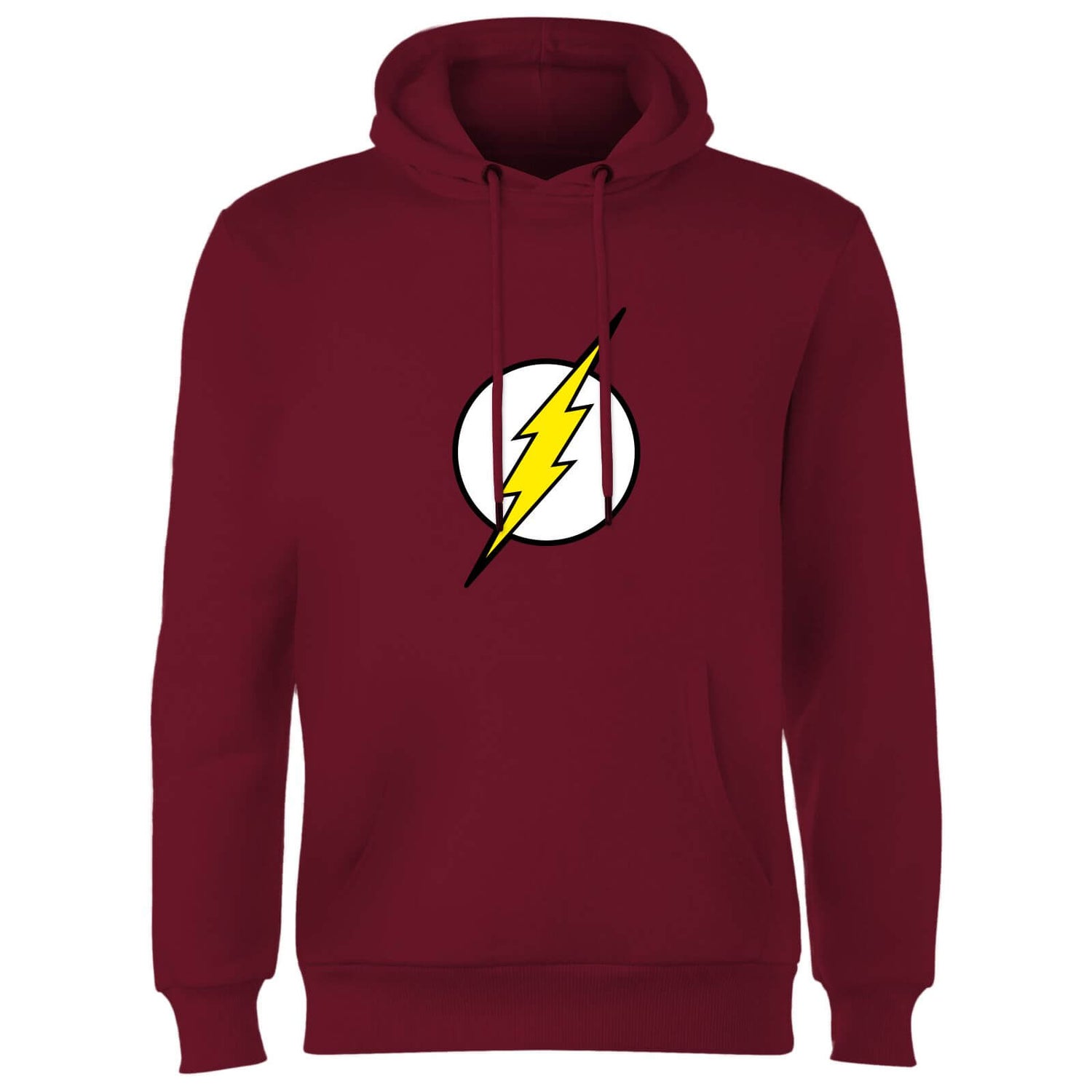 Justice League Flash Logo Hoodie - Burgundy