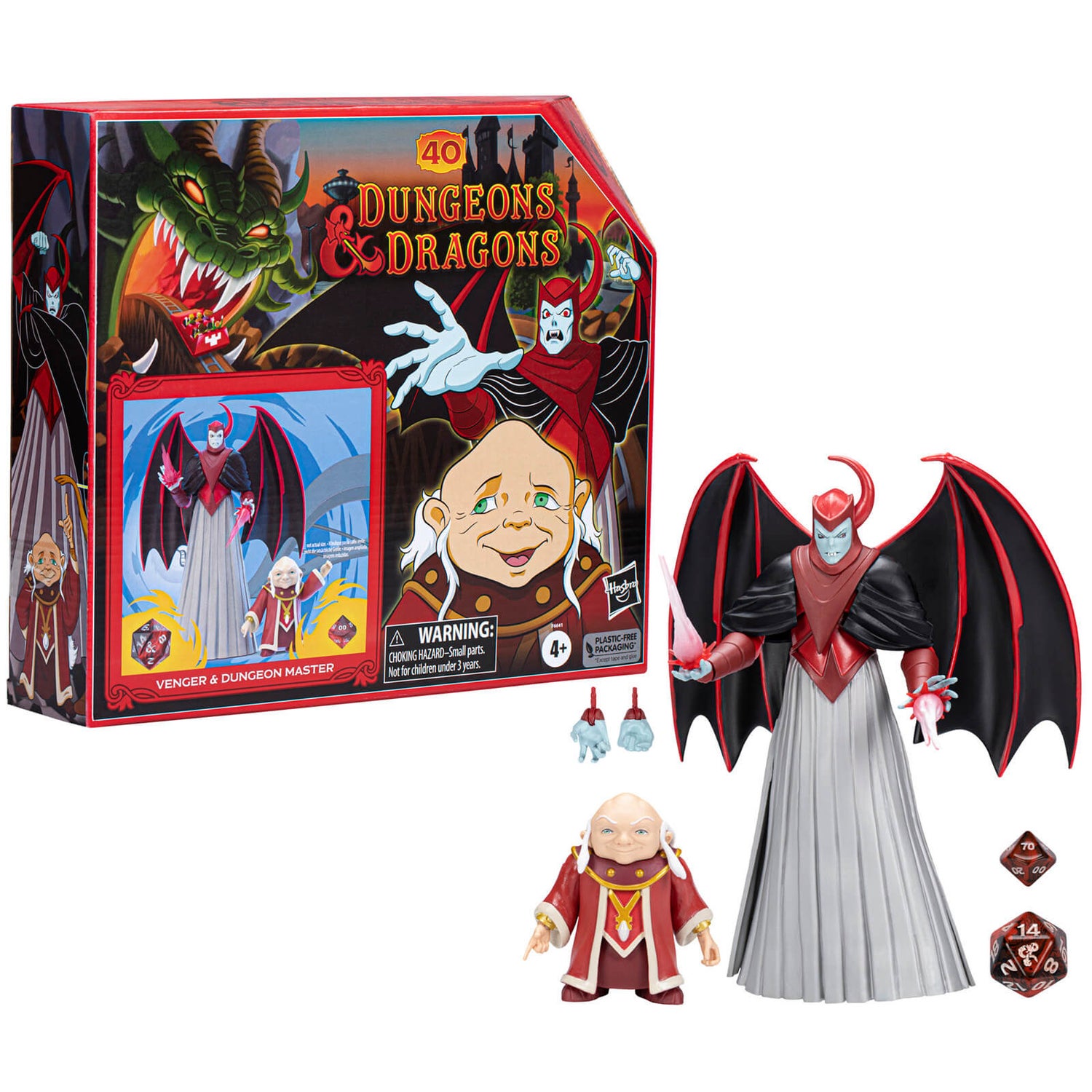 Hasbro Dungeons & Dragons Cartoon Classics Scale Dungeon Master & Venger 6 Inch Action Figure 2-Pack