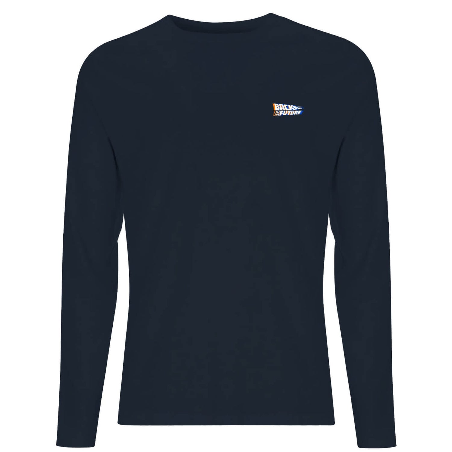 Back To The Future Men's Long Sleeve T-Shirt - Navy