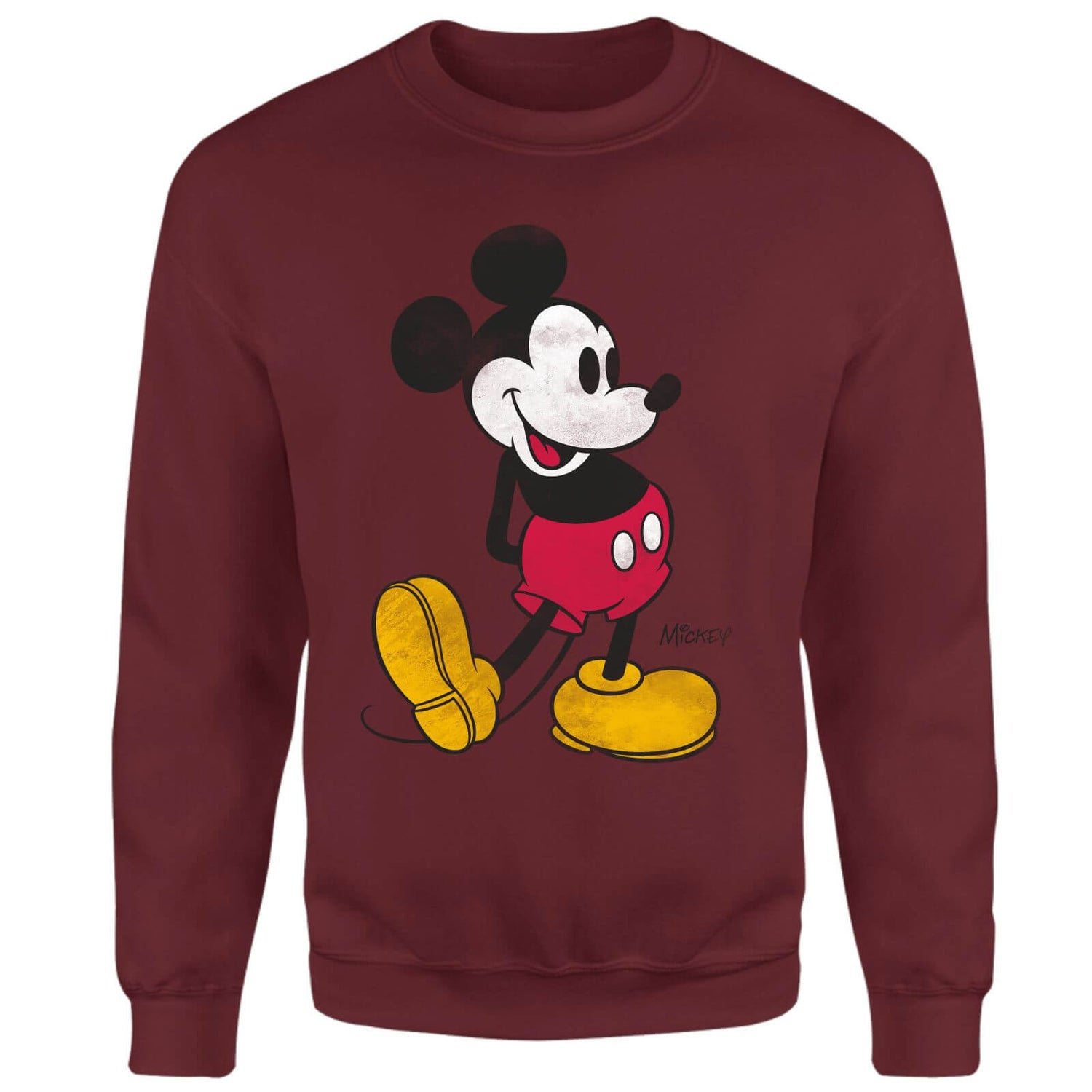 Mickey Mouse Classic Kick Sweatshirt - Burgundy