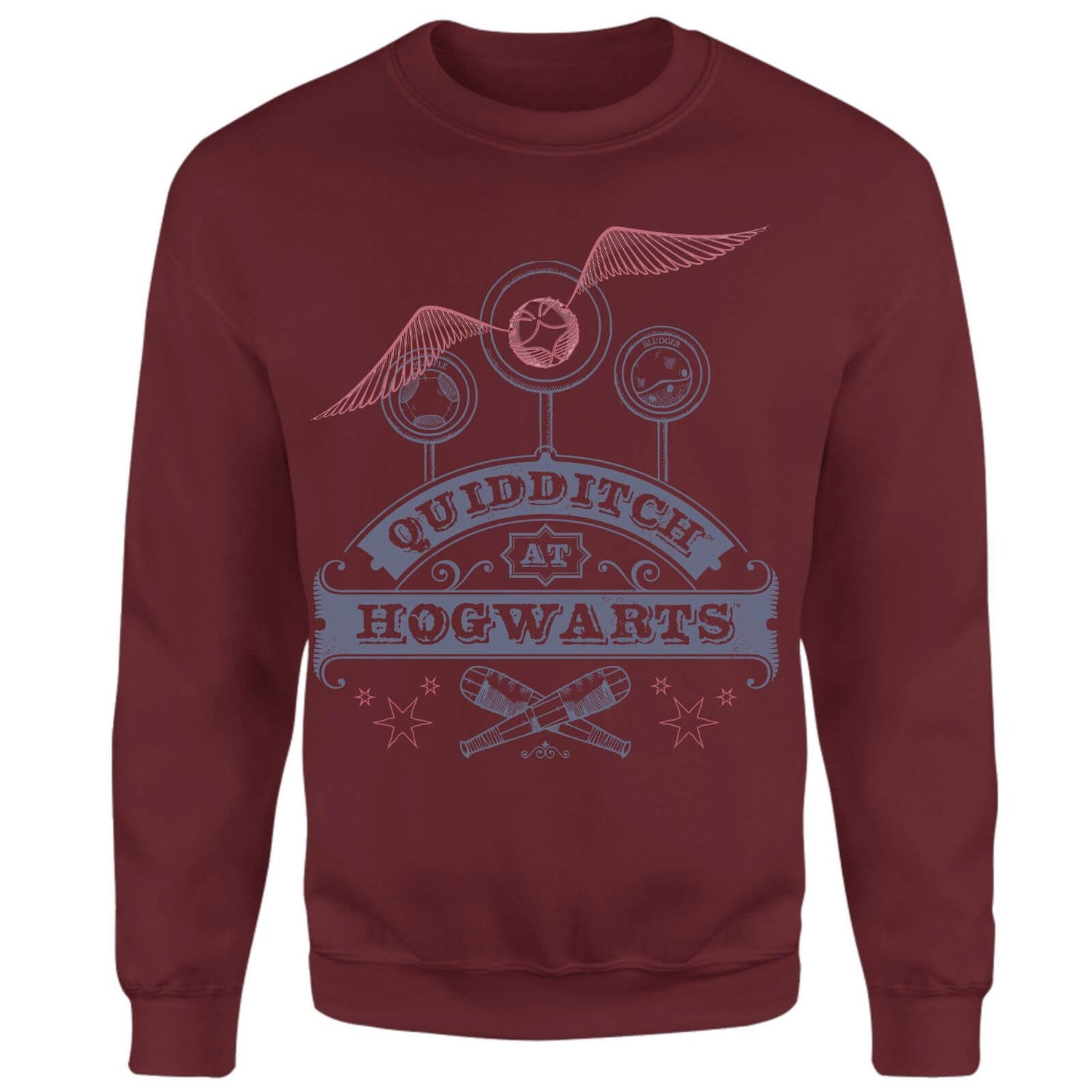 Harry Potter Quidditch At Hogwarts Sweatshirt - Burgundy