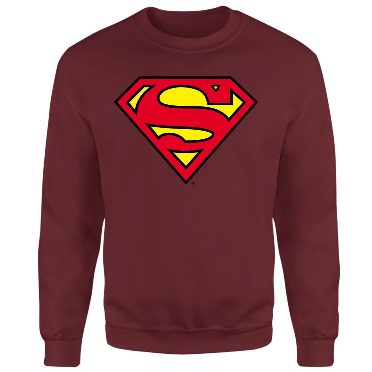 Official Superman Shield Sweatshirt - Burgundy