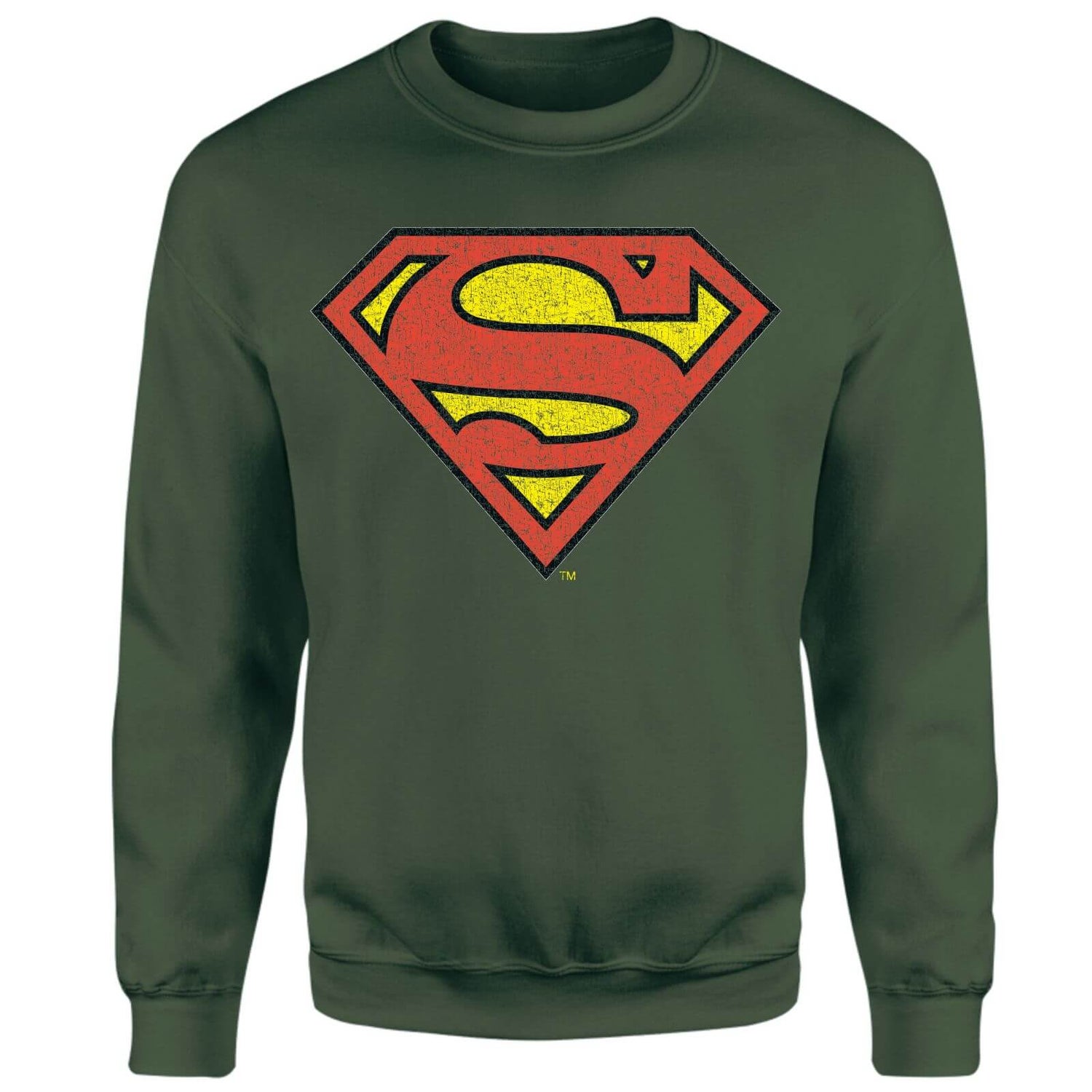 Official Superman Crackle Logo Sweatshirt - Green