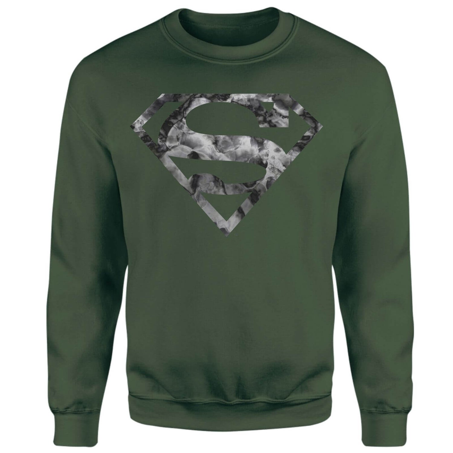 Marble Superman Logo Sweatshirt - Green