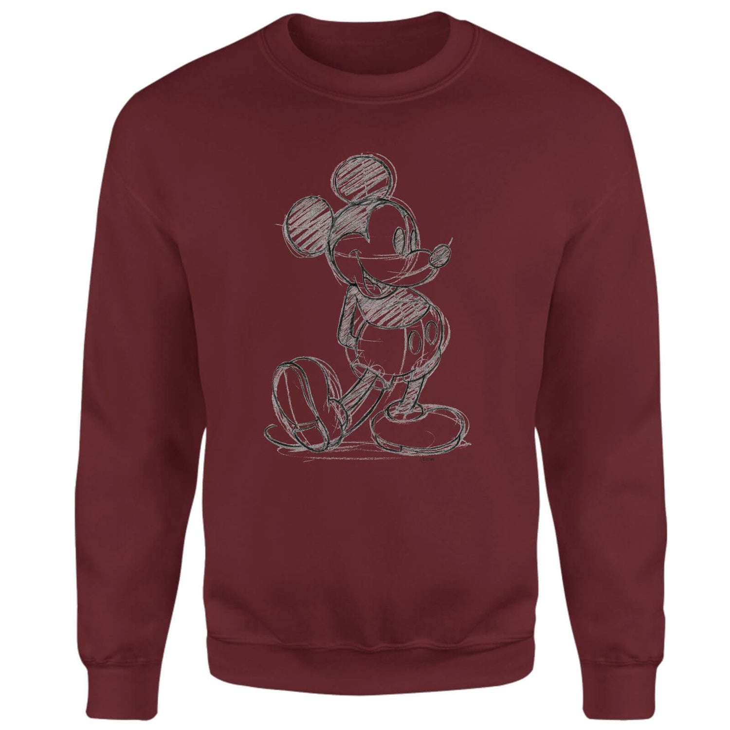 Disney Mickey Mouse Sketch Sweatshirt - Burgundy