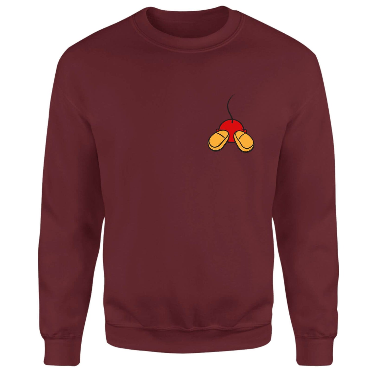 Disney Mickey Mouse Backside Sweatshirt - Burgundy
