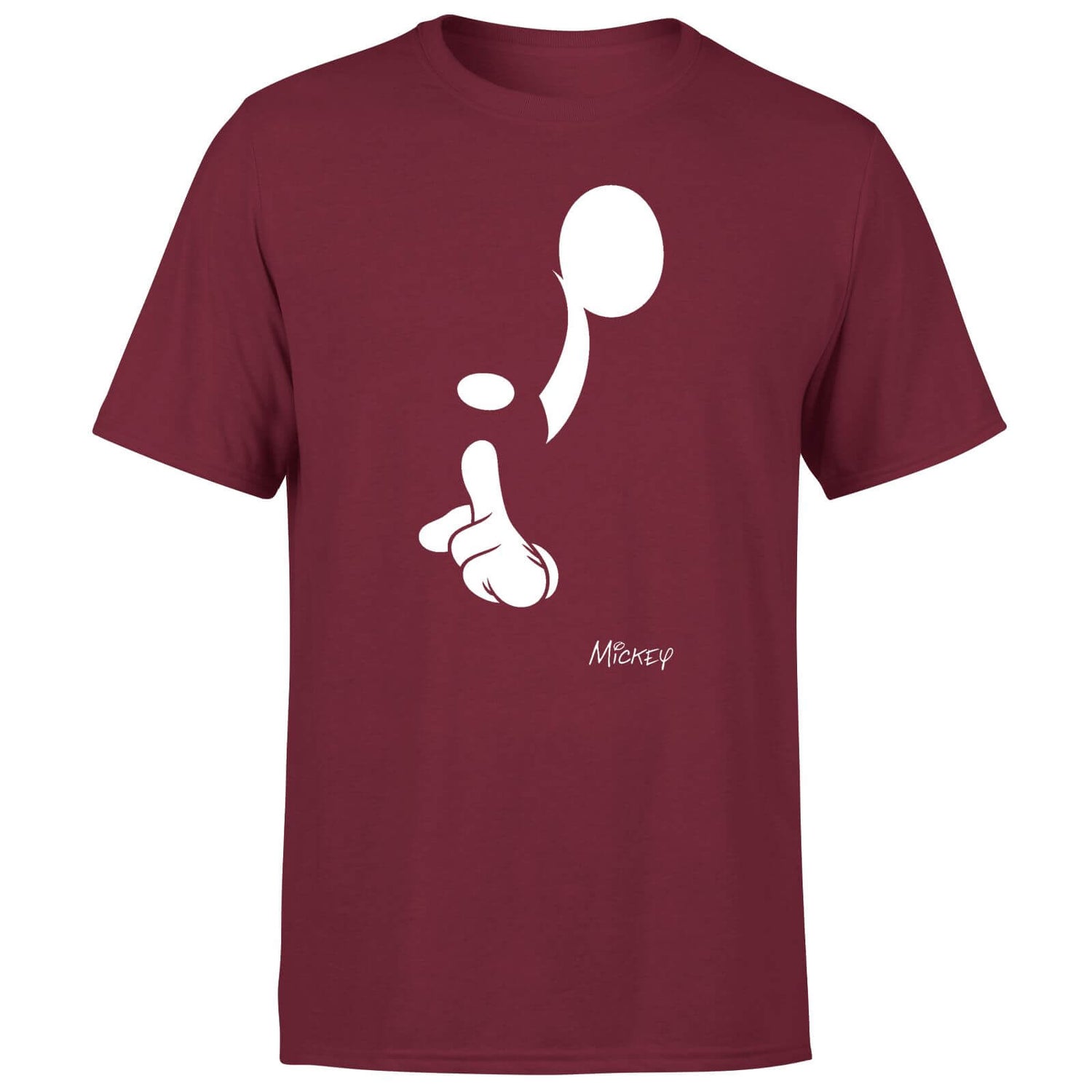 Shush Men's T-Shirt - Burgundy