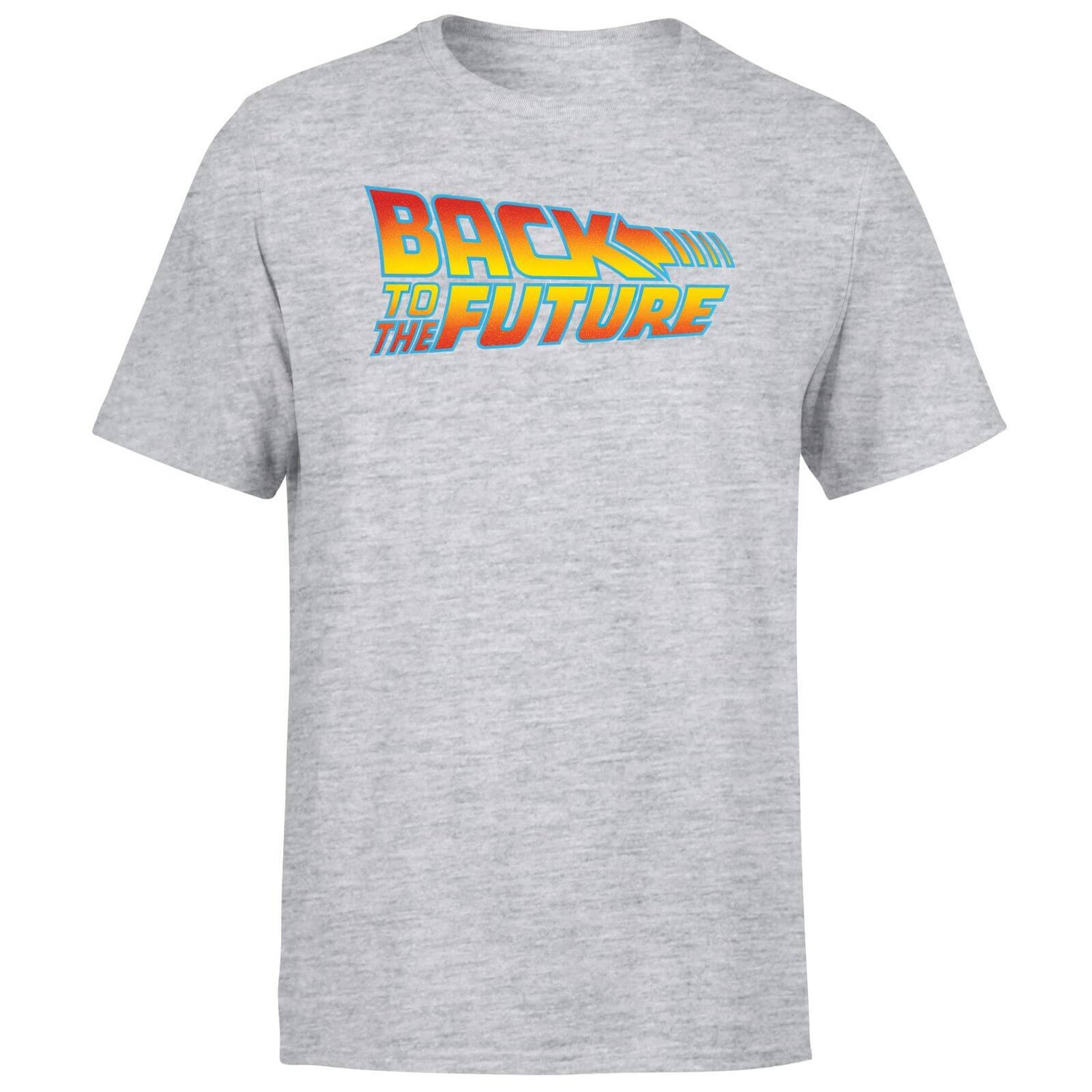 Back To The Future Classic Logo Men's T-Shirt - Grey
