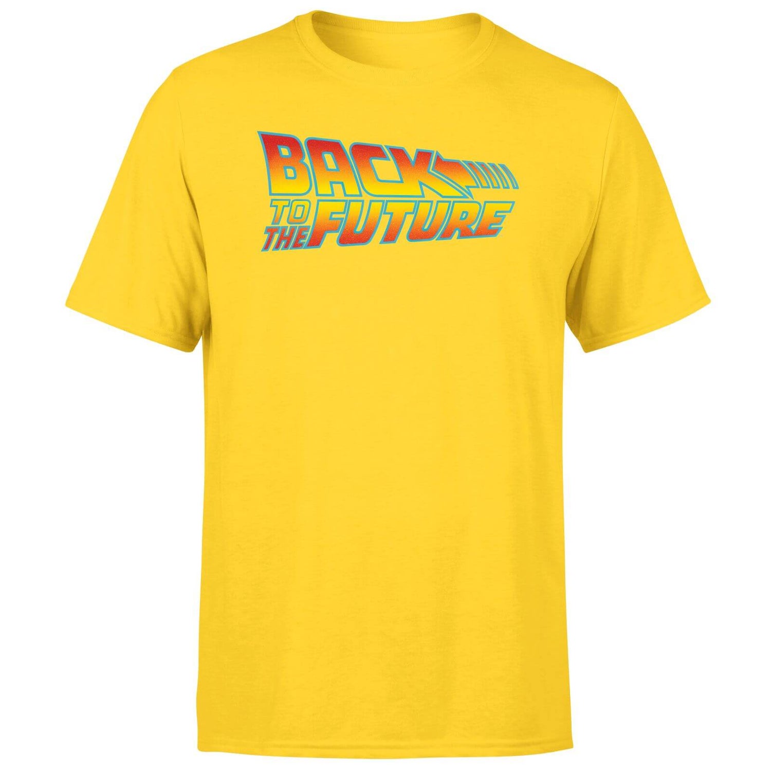 Back To The Future Classic Logo Men's T-Shirt - Yellow