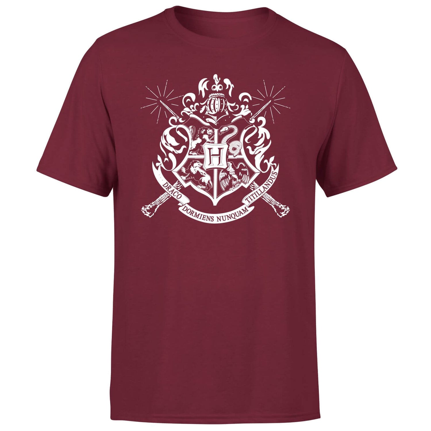 Harry Potter Hogwarts House Crest Men's T-Shirt - Burgundy