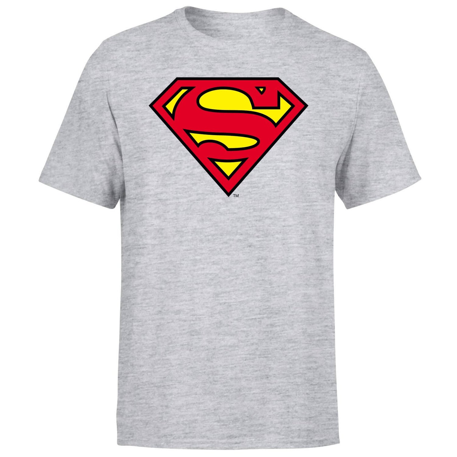 Official Superman Shield Men's T-Shirt - Grey