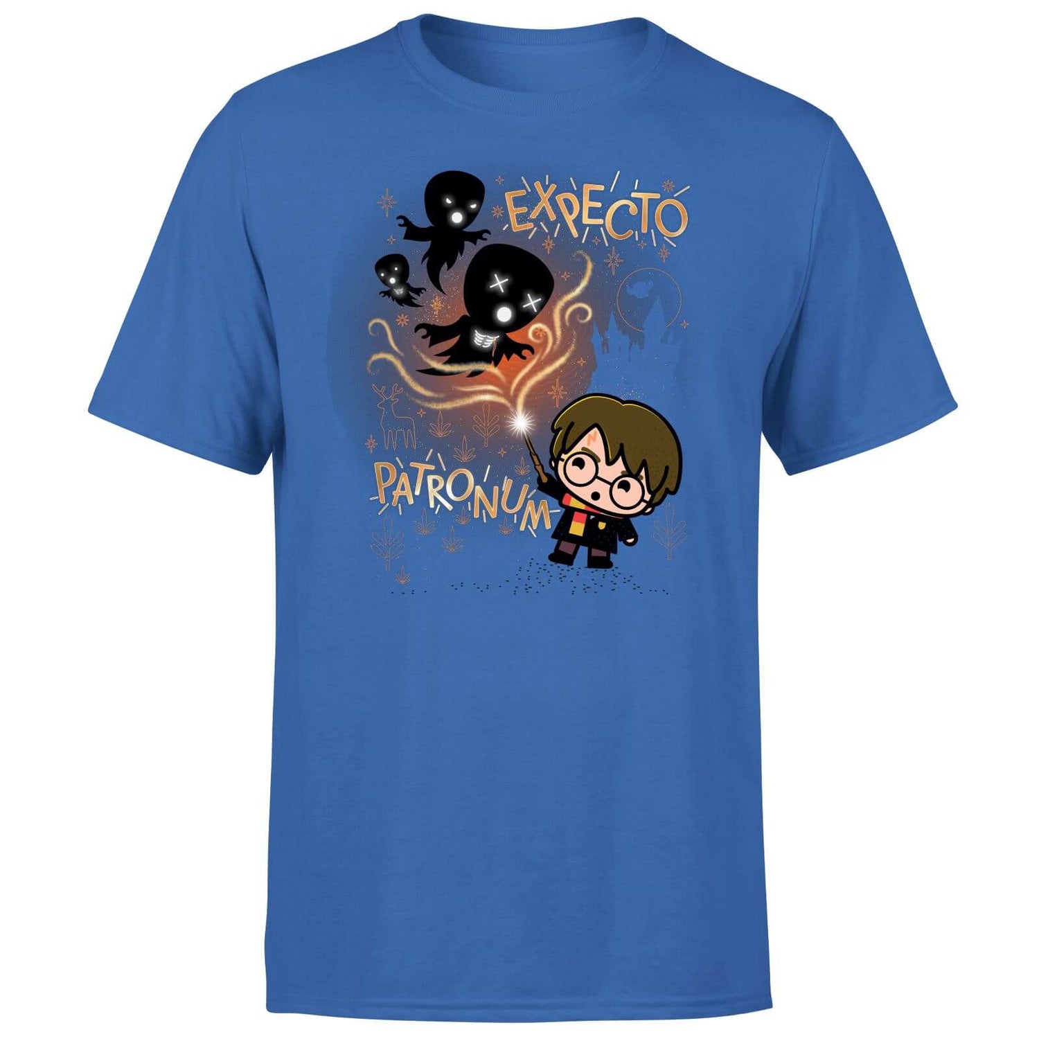 Harry Potter Kids Expecto Patronum Men's T-Shirt - Blue