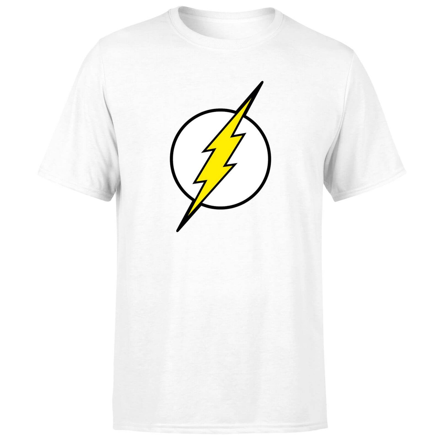 Justice League Flash Logo Men's T-Shirt - White