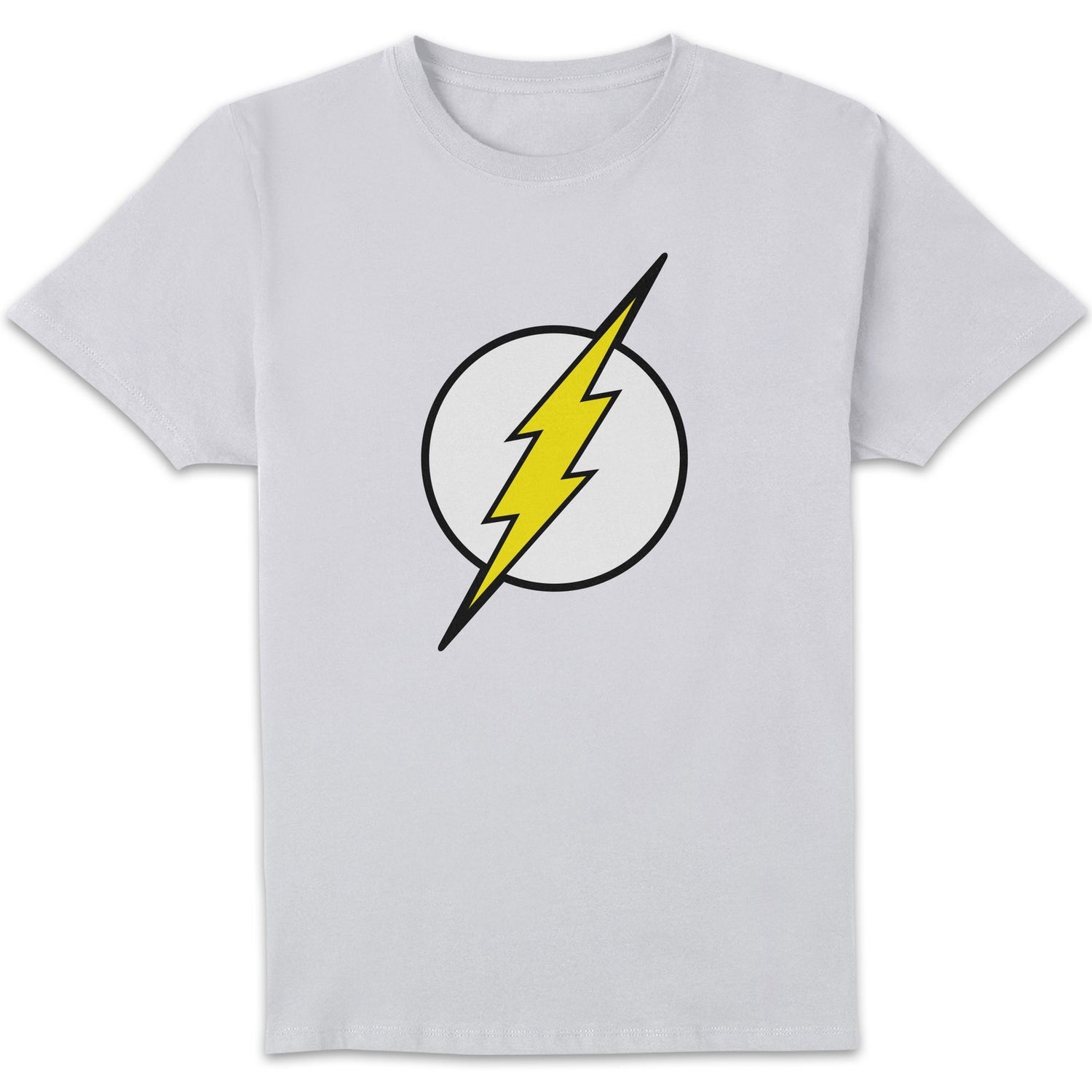 Justice League Flash Logo Men's T-Shirt - White