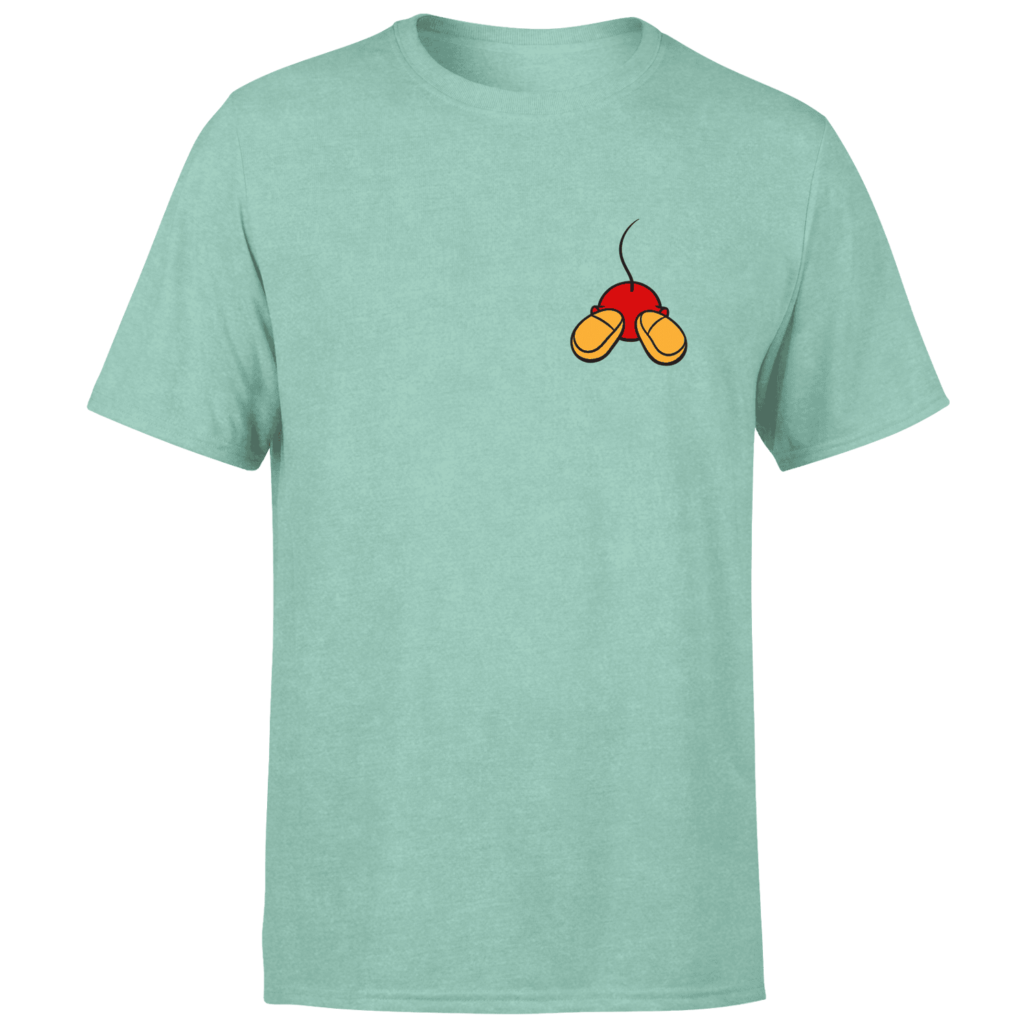 Disney Mickey Mouse Backside Men's T-Shirt - Mint Acid Wash