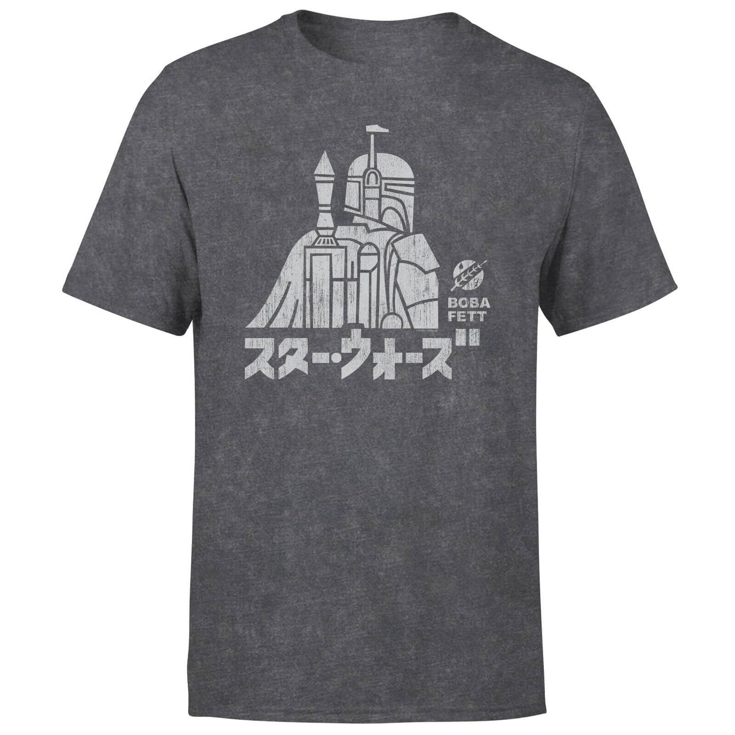 Star Wars Kana Boba Fett Men's T-Shirt - Black Acid Wash