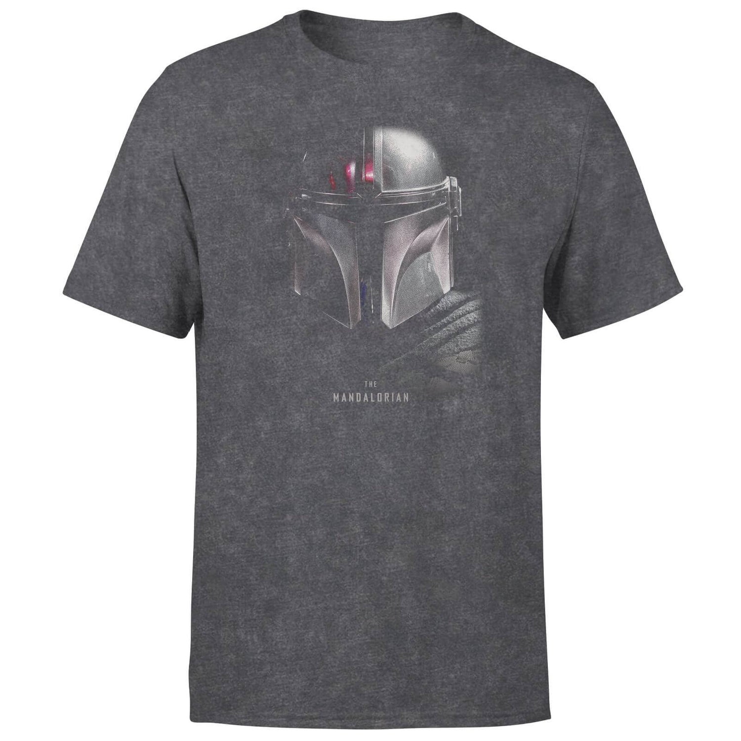 Star Wars The Mandalorian Poster Men's T-Shirt - Black Acid Wash
