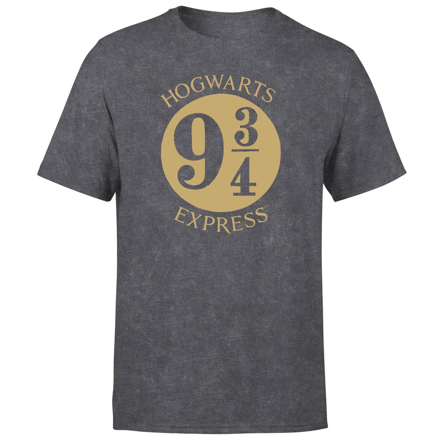 Harry Potter Platform Men's T-Shirt - Black Acid Wash