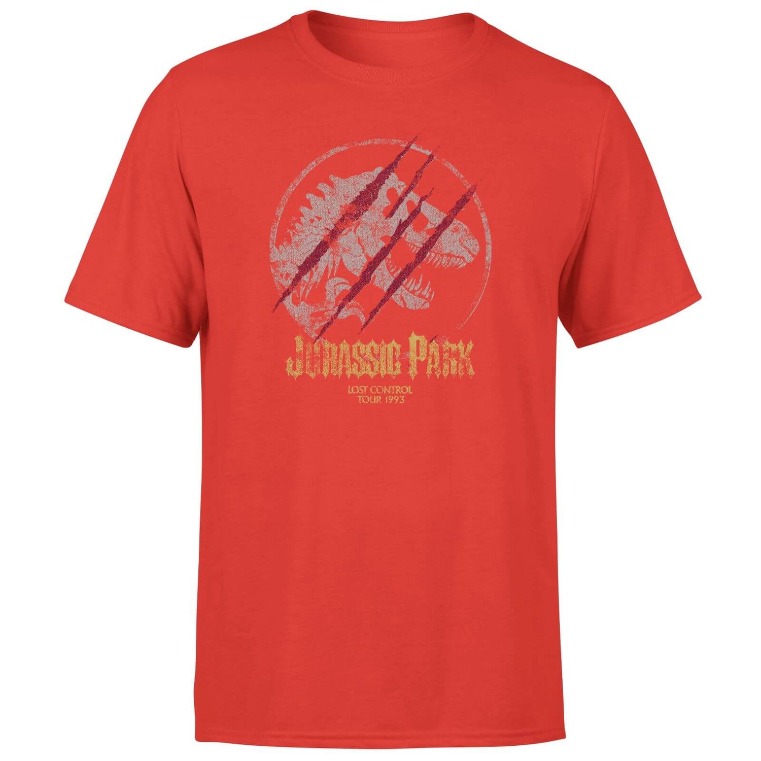 Jurassic Park Lost Control Men's T-Shirt - Red