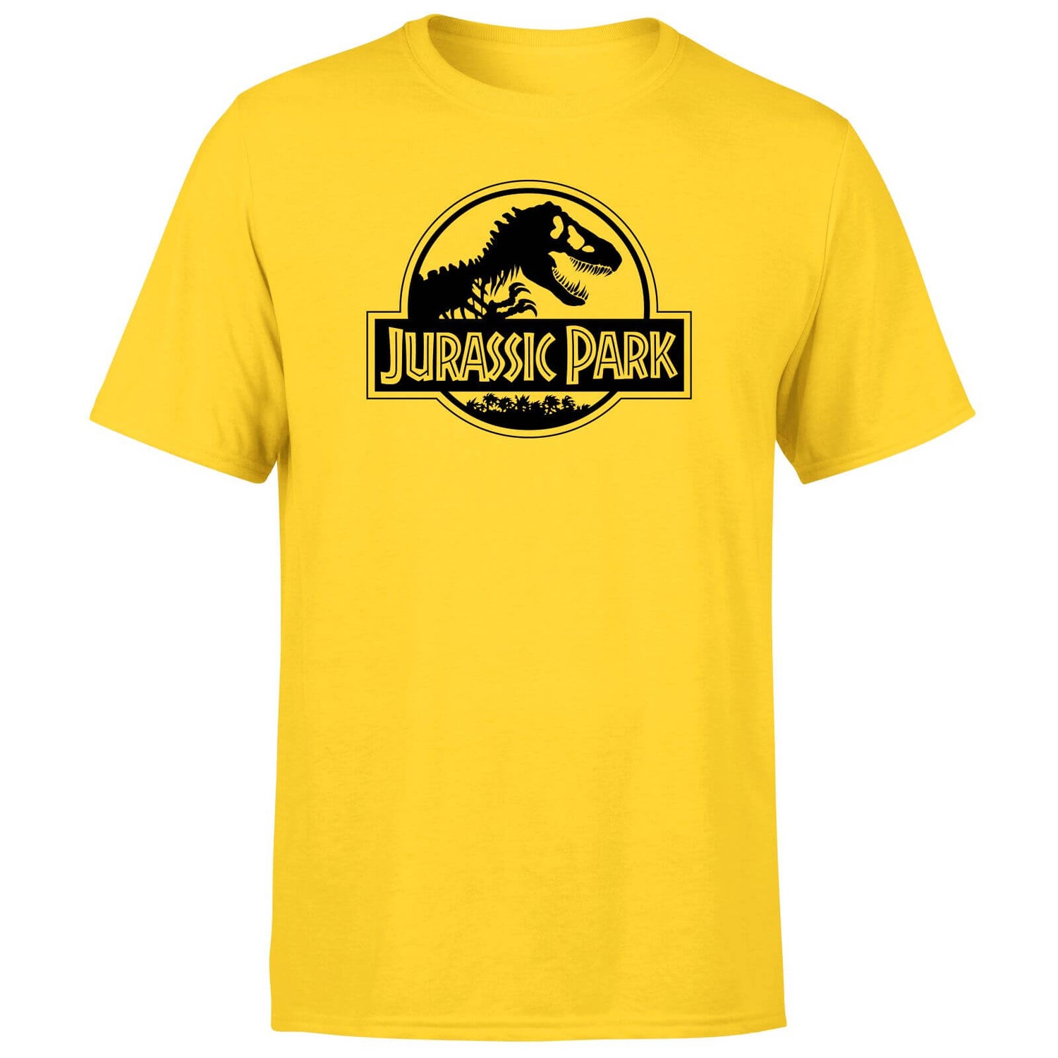Jurassic Park Logo Men's T-Shirt - Yellow