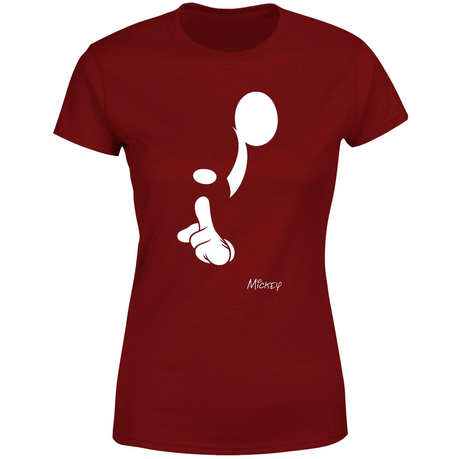 Disney Shush Women's T-Shirt - Burgundy