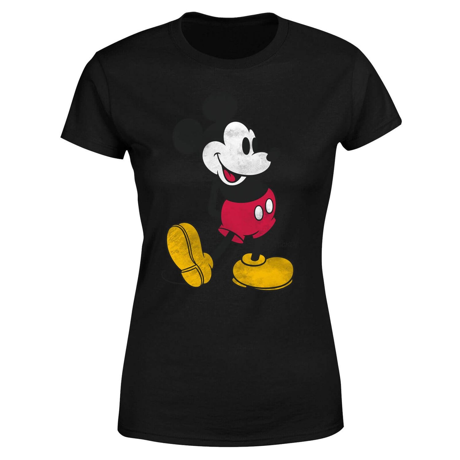 Disney Mickey Mouse Classic Kick Women's T-Shirt - Black