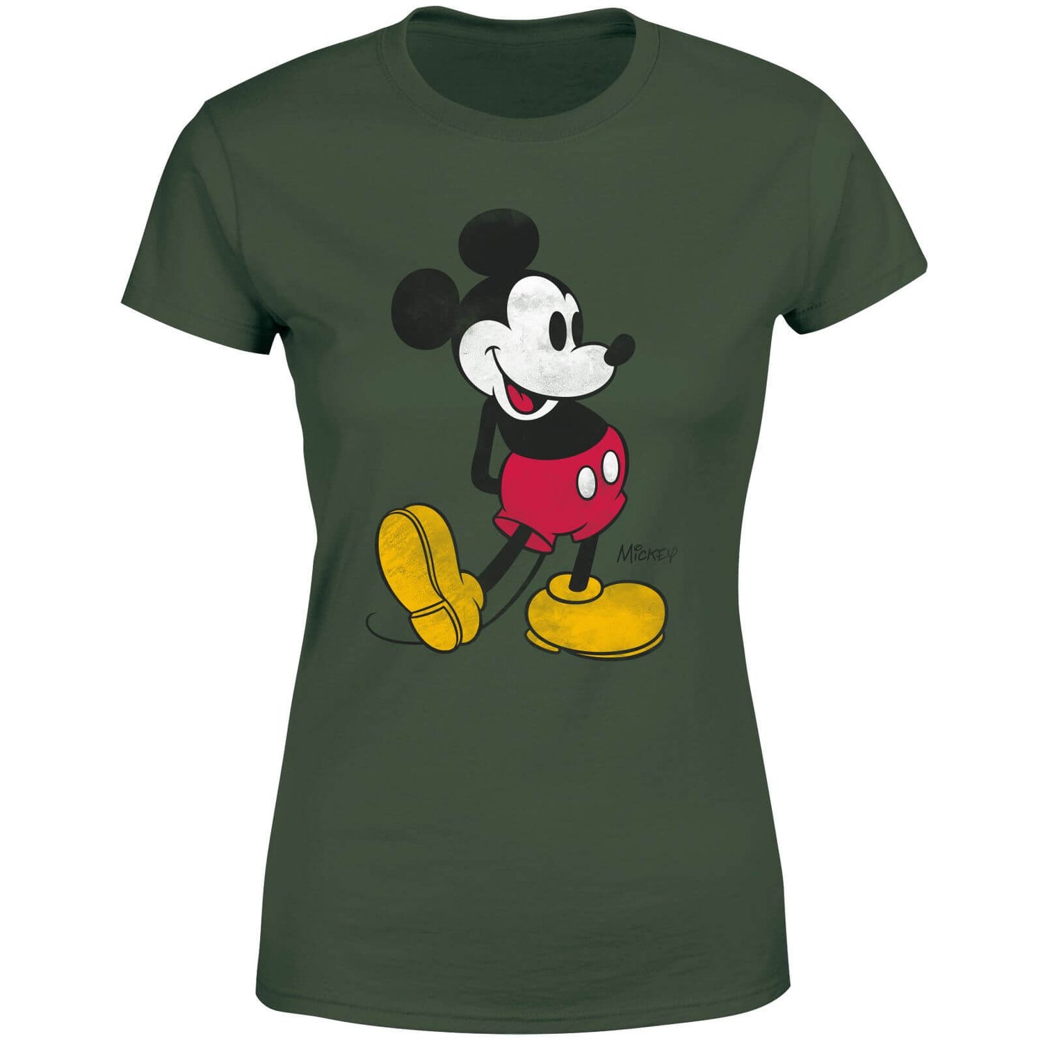 Disney Mickey Mouse Classic Kick Women's T-Shirt - Green