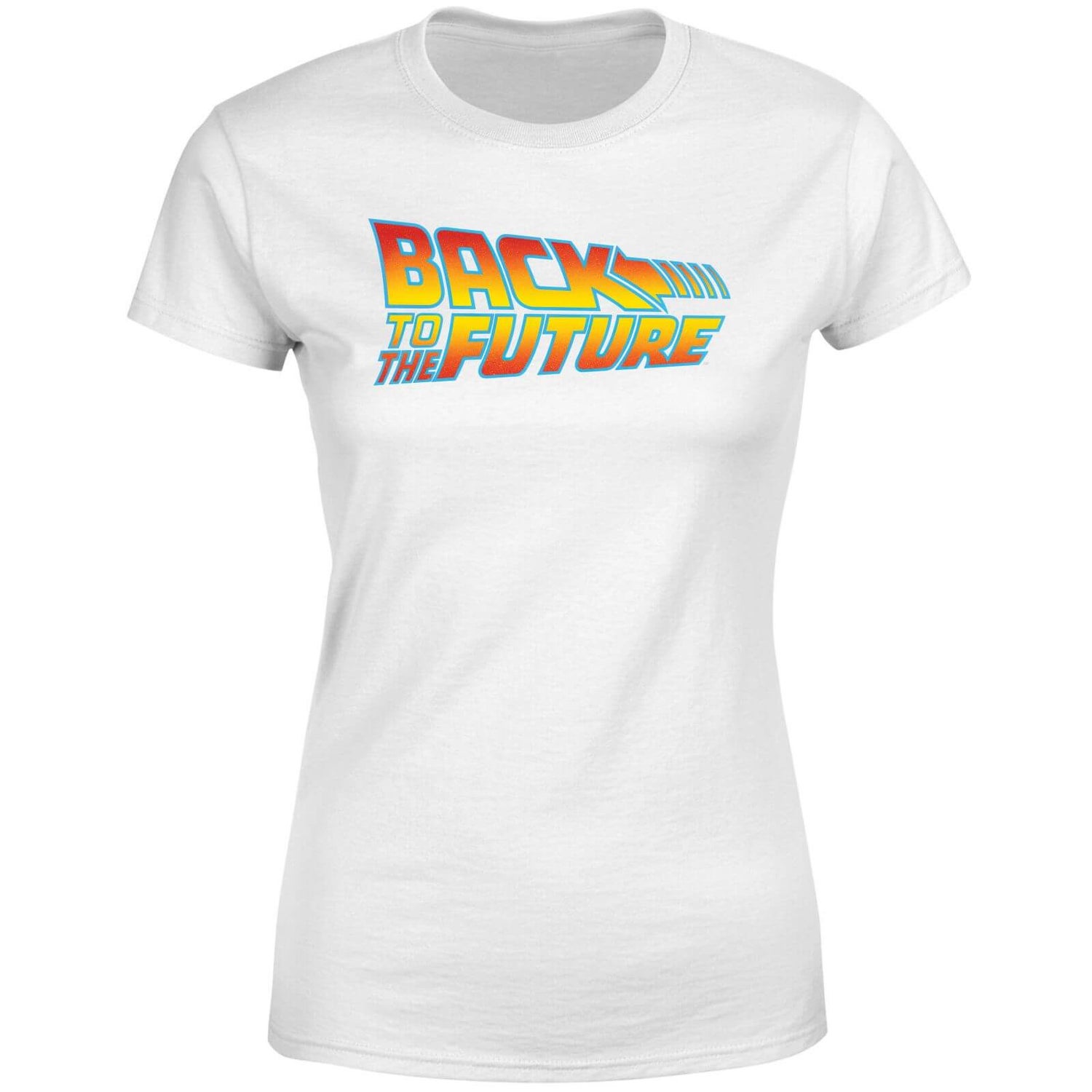 Back To The Future Classic Logo Women's T-Shirt - White