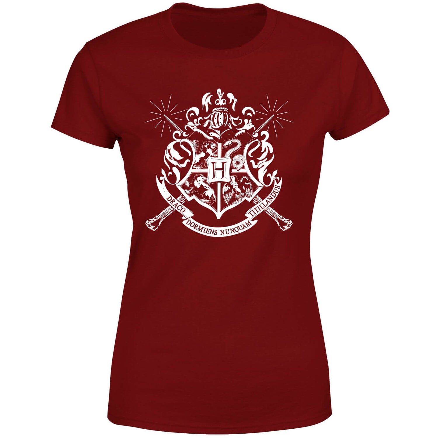 Harry Potter Hogwarts House Crest Women's T-Shirt - Burgundy