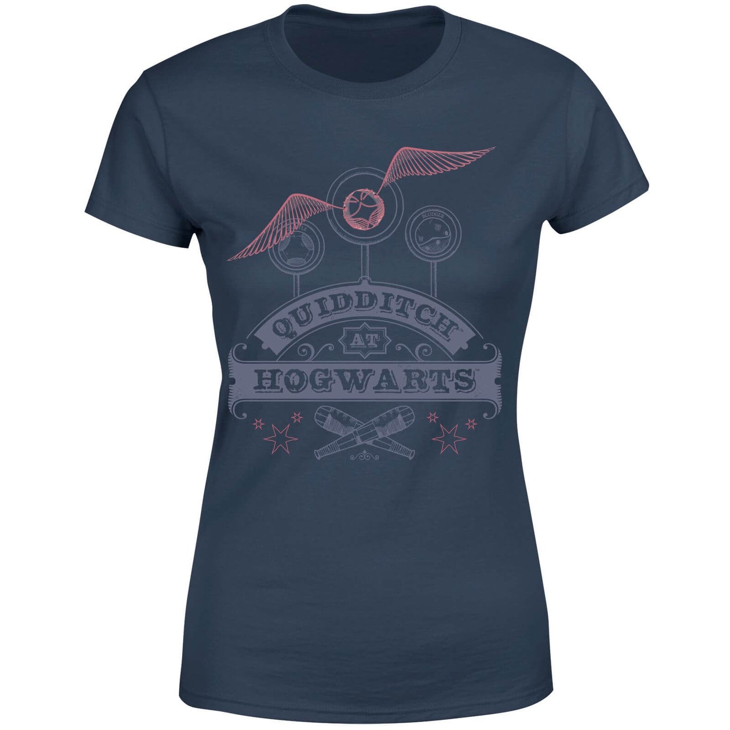 Harry Potter Quidditch At Hogwarts Women's T-Shirt - Navy