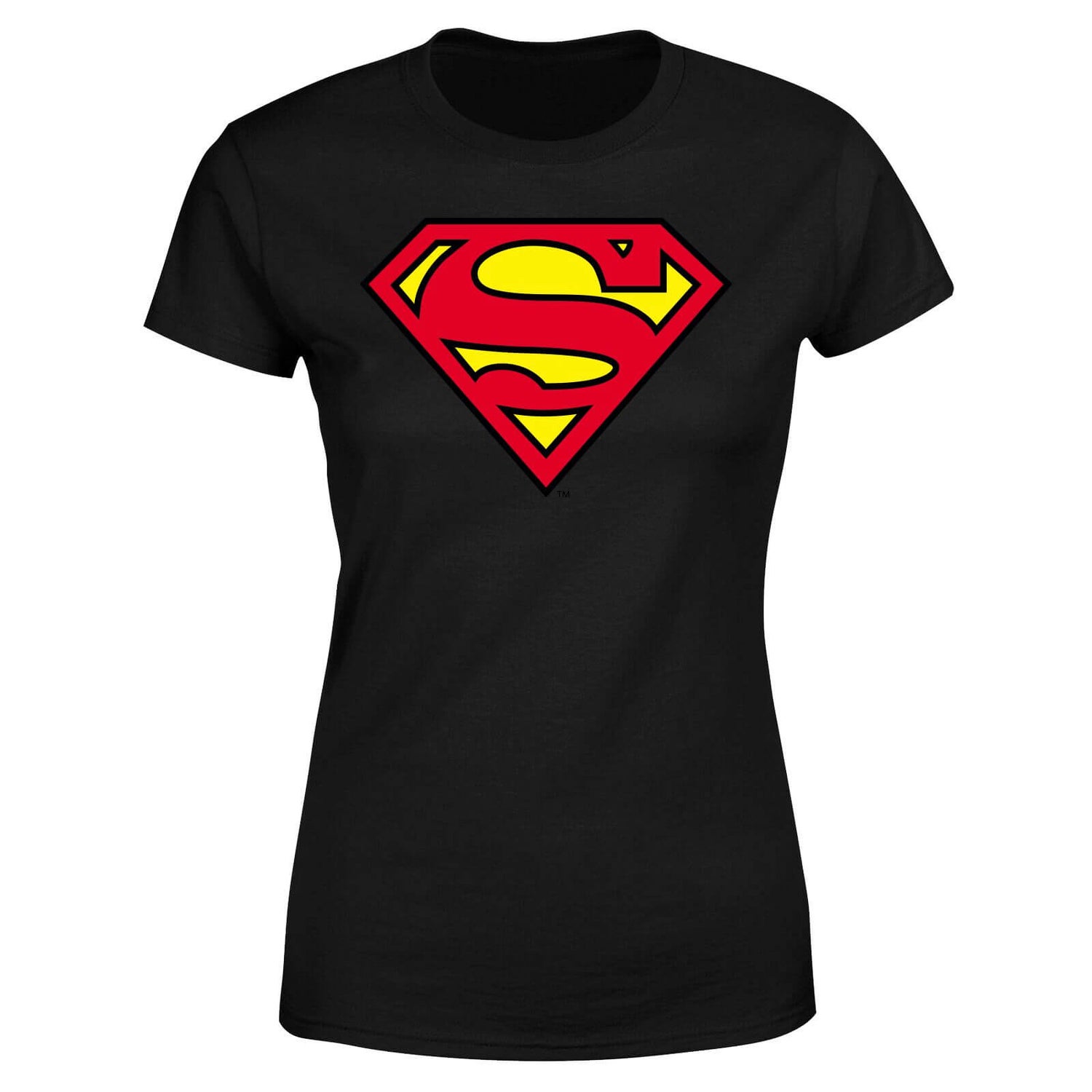 Official Superman Shield Women's T-Shirt - Black