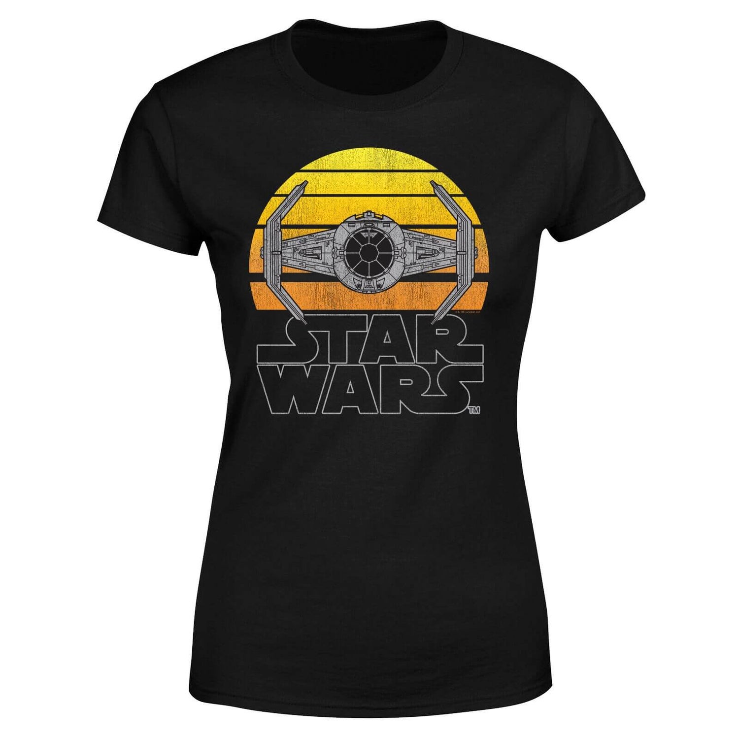 Star Wars Classic Sunset Tie Women's T-Shirt - Black