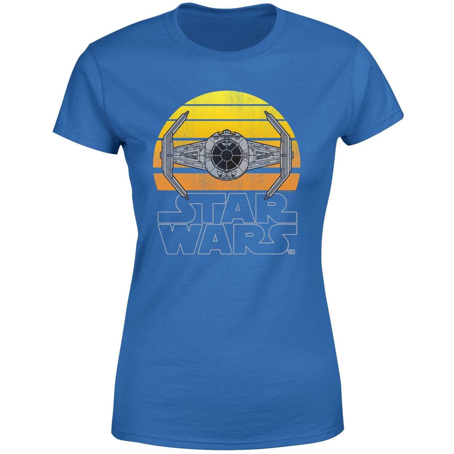 Star Wars Classic Sunset Tie Women's T-Shirt - Blue