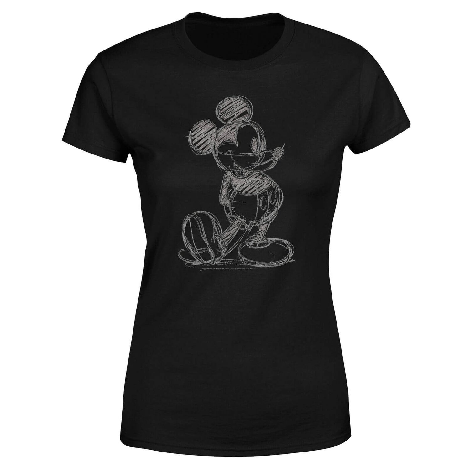 Disney Mickey Mouse Sketch Women's T-Shirt - Black