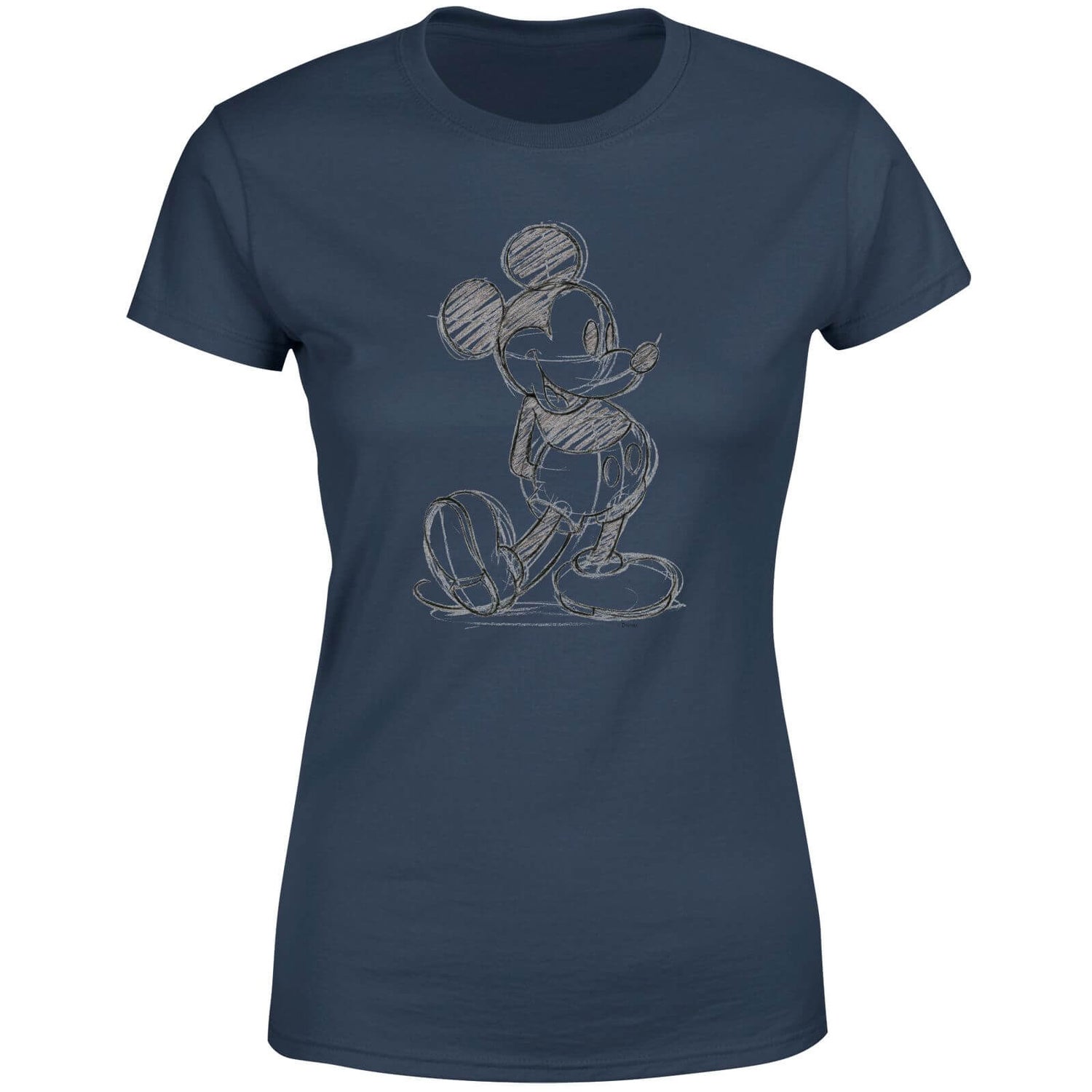 Disney Mickey Mouse Sketch Women's T-Shirt - Navy