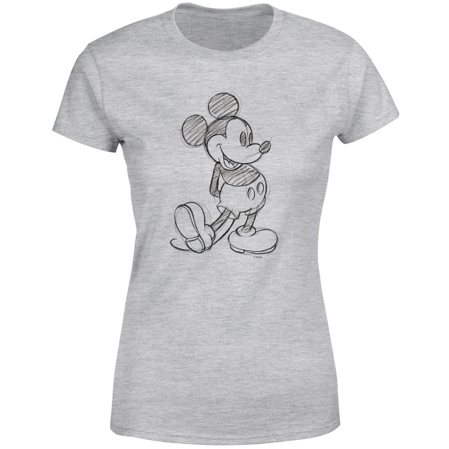 Camiseta para mujer Disney Mickey Mouse Sketch - Gris