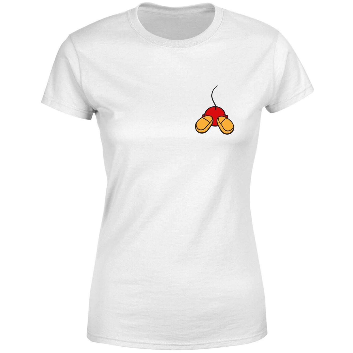 Disney Mickey Mouse Backside Women's T-Shirt - White