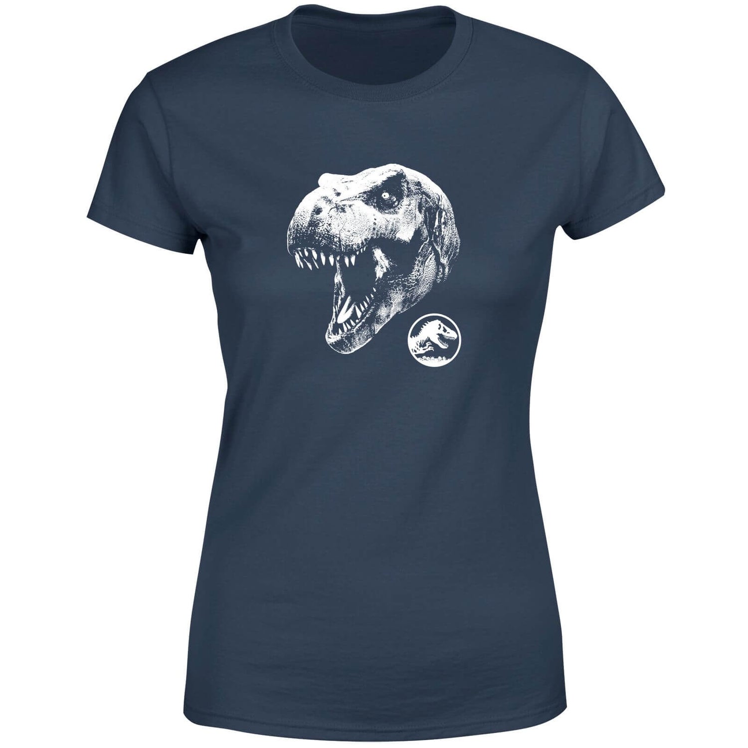 Jurassic Park T Rex Women's T-Shirt - Navy